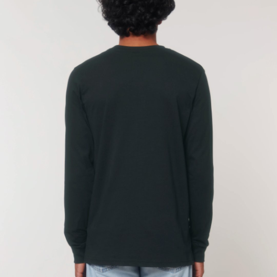 1968 Grenoble. unisex dry handfeel long sleeve black t-shirt - Les Petits Basics