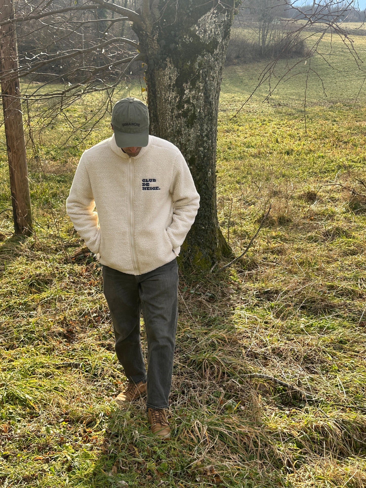 Club de neige. unisex sherpa zip thru - Les Petits Basics