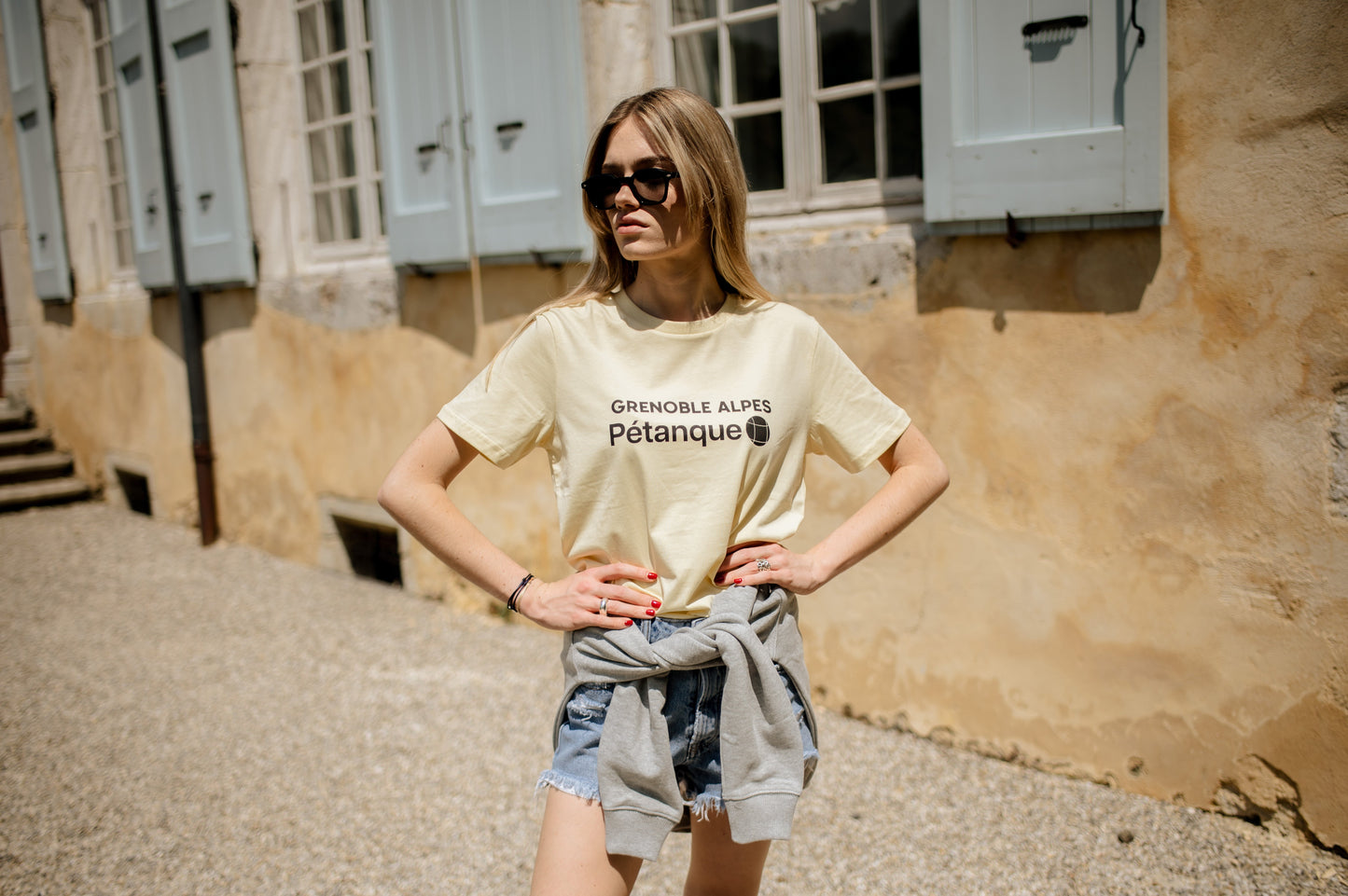 Grenoble Alpes Pétanque unisex cotton t - shirt - Les Petits Basics
