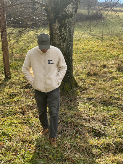 Club de neige. unisex sherpa zip thru - Les Petits Basics