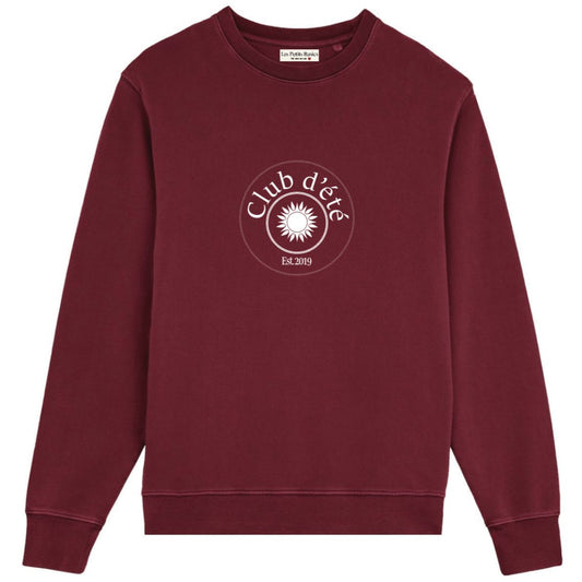Club d'été unisex mid - light crewneck sweater - Les Petits Basics