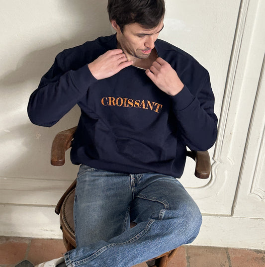 Croissant unisex boxy sweater - Les Petits Basics