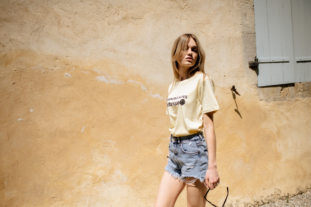 Grenoble Alpes Pétanque unisex cotton t - shirt - Les Petits Basics