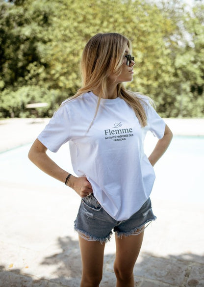La flemme unisex cotton t - shirt - Les Petits Basics