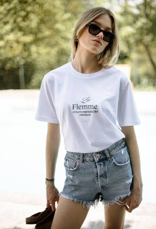 La flemme unisex cotton t - shirt - Les Petits Basics