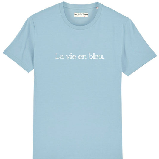 La vie en bleu. unisex cotton t - shirt - Les Petits Basics