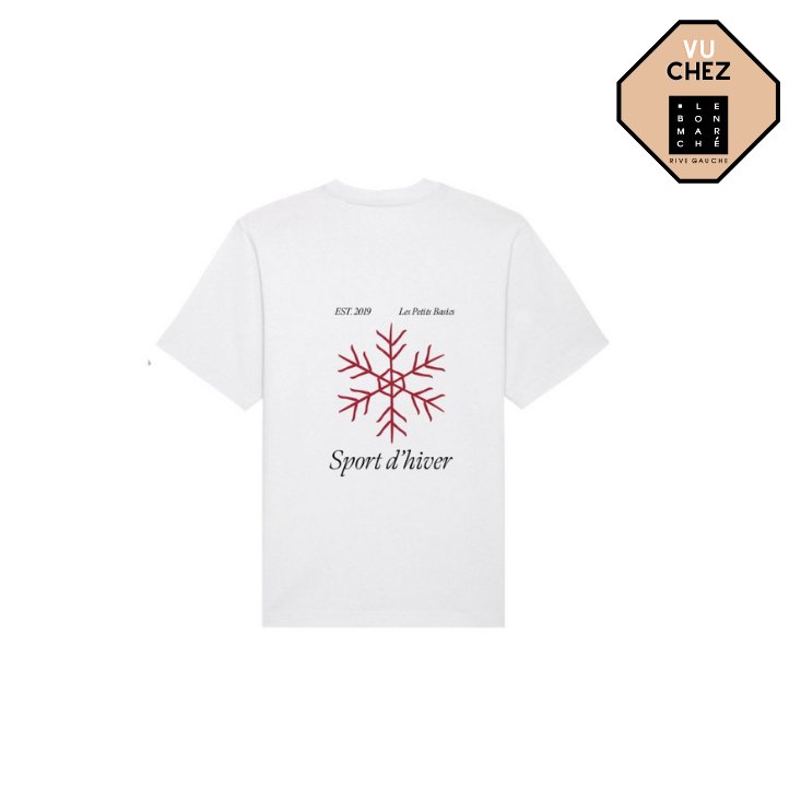 Sport d'hiver. heavy cotton unisex t-shirt - Les Petits Basics