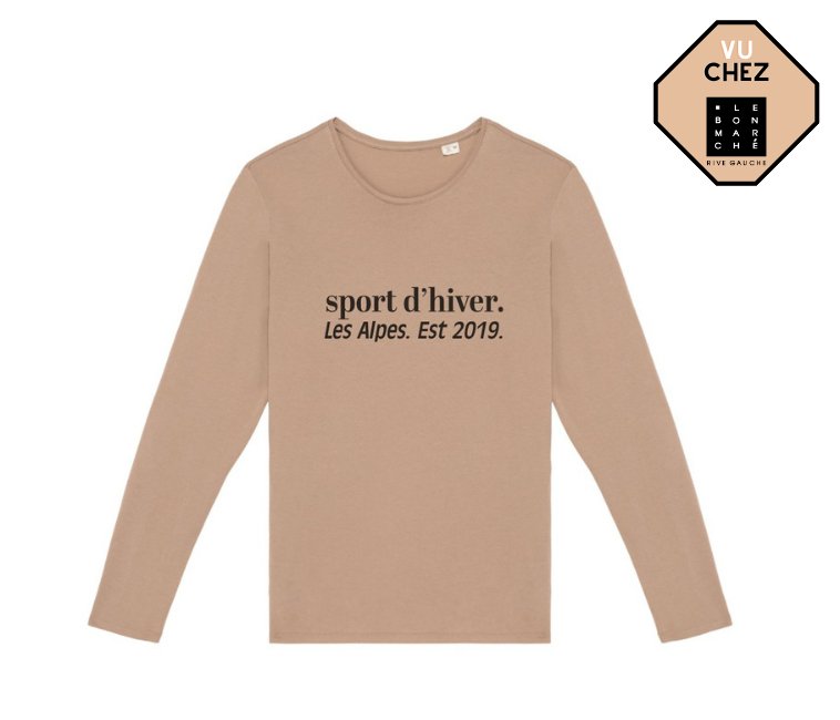Sport d'hiver. Made in Portugal (EU) long sleeve t-shirt - Les Petits Basics