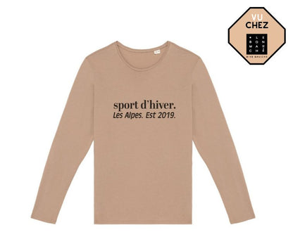 Sport d'hiver. Made in Portugal (EU) long sleeve t-shirt - Les Petits Basics