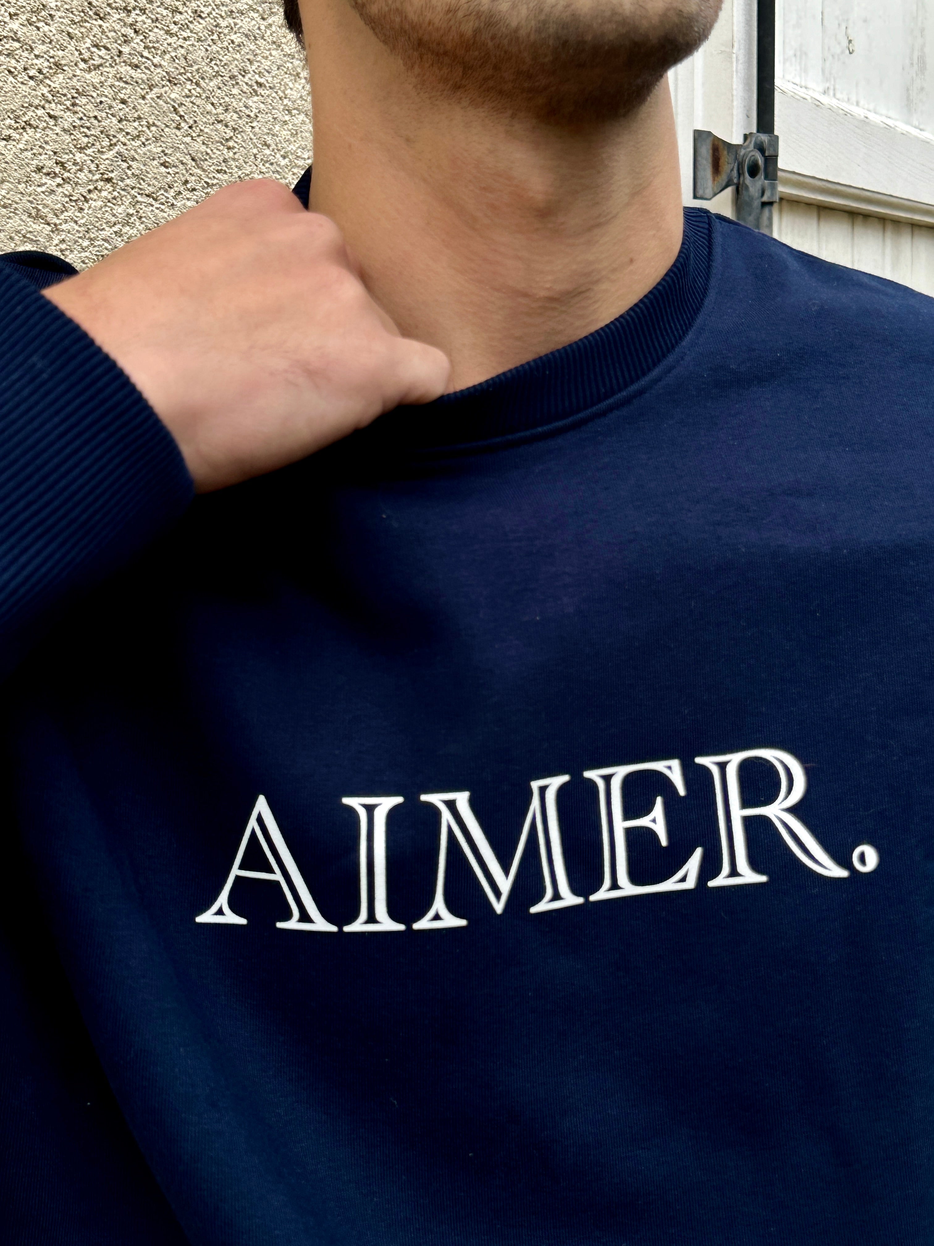 Aimer. unisex crewneck sweater [Color options] - Les Petits Basics