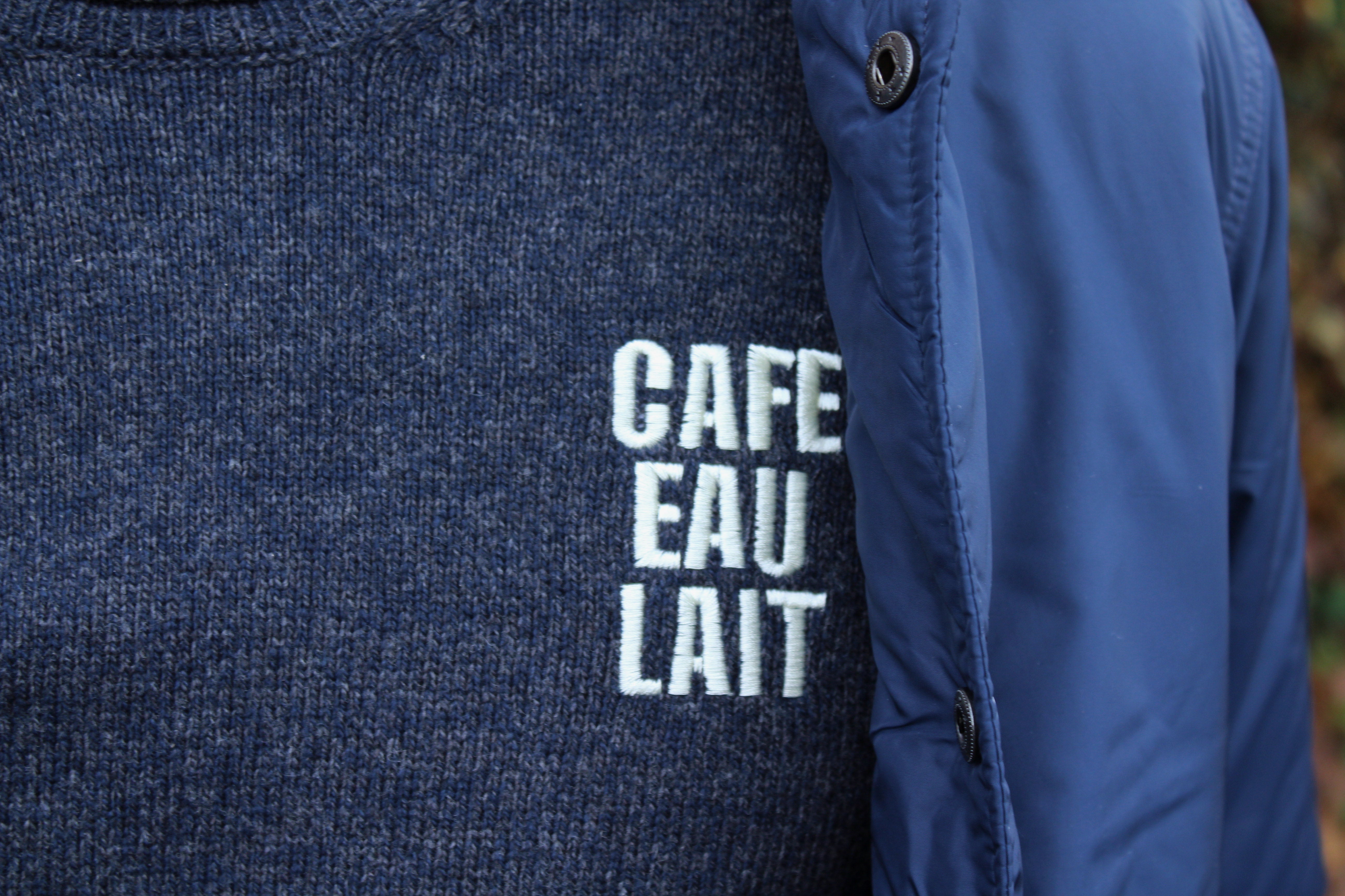 Café Eau Lait. merino wool jumper - Les Petits Basics