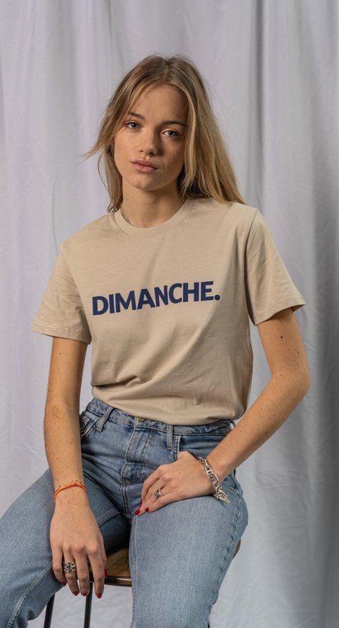 Dimanche. unisex cotton t-shirt - Les Petits Basics