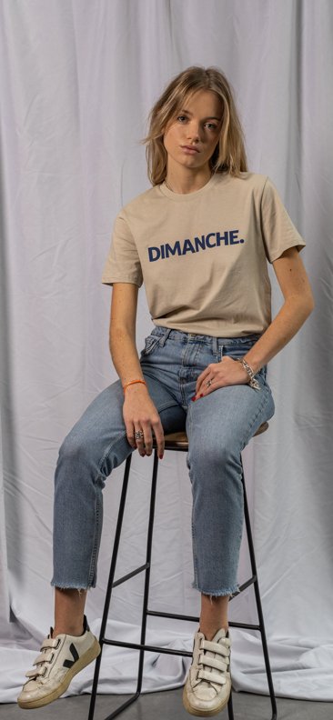 Dimanche. unisex cotton t-shirt - Les Petits Basics