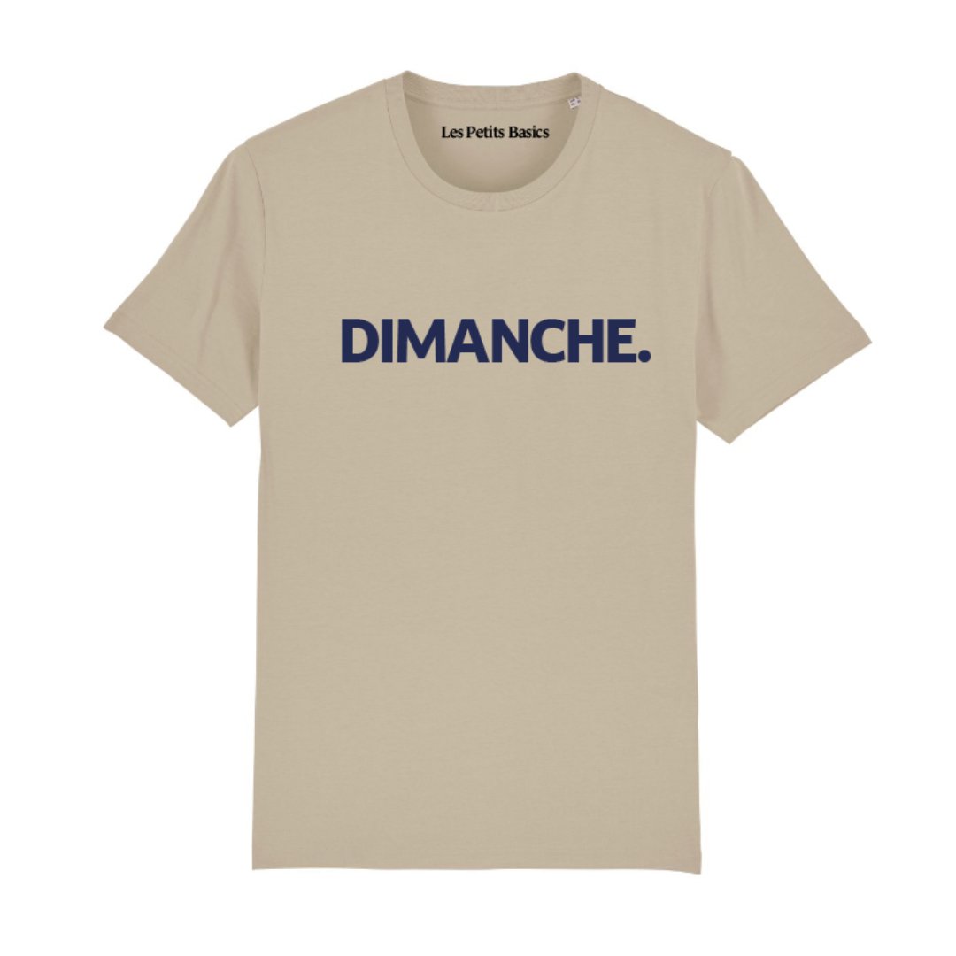 Dimanche. unisex cotton t-shirt - Les Petits Basics