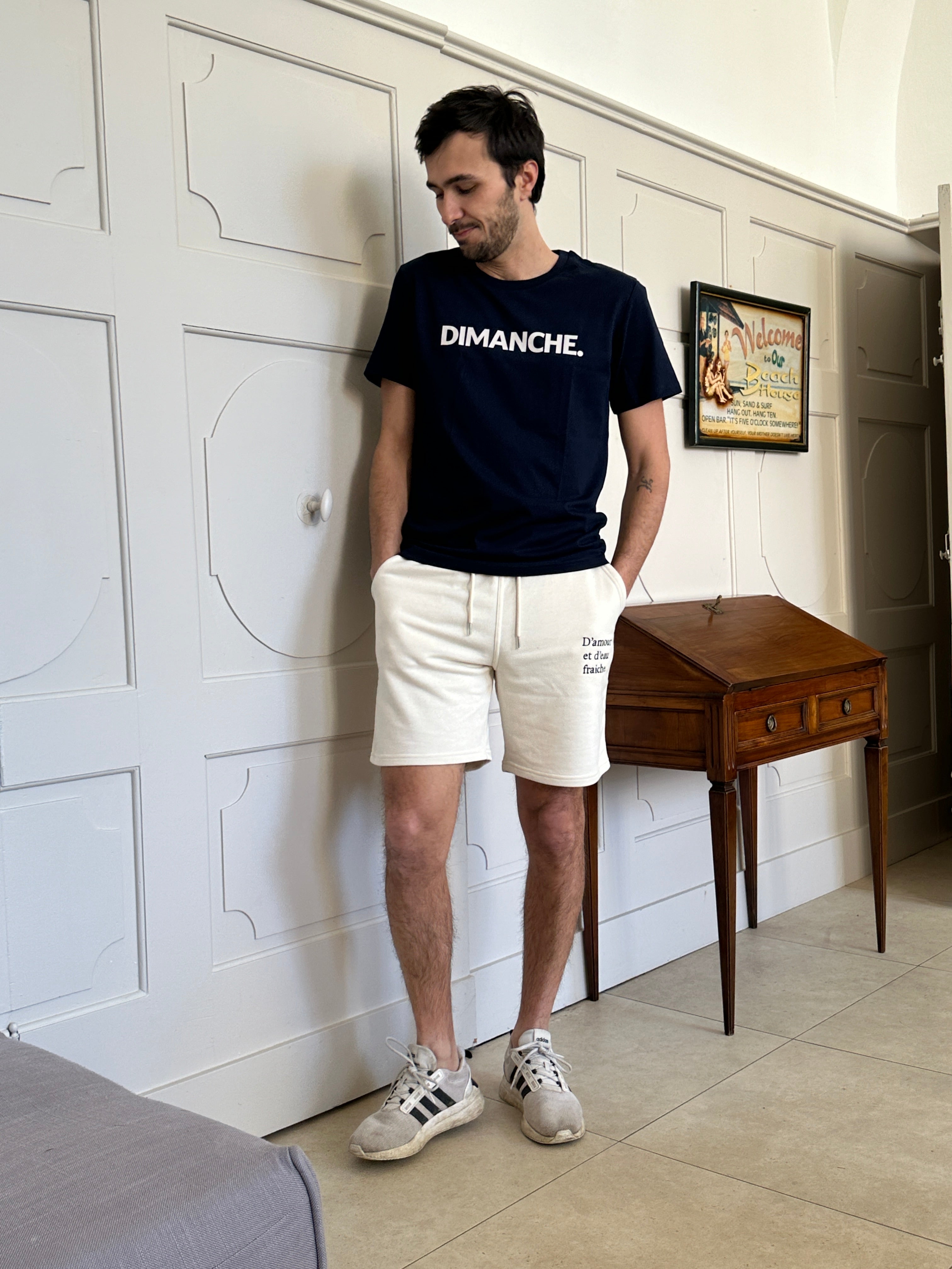 Dimanche. unisex cotton t-shirt [Color options available] - Les Petits Basics