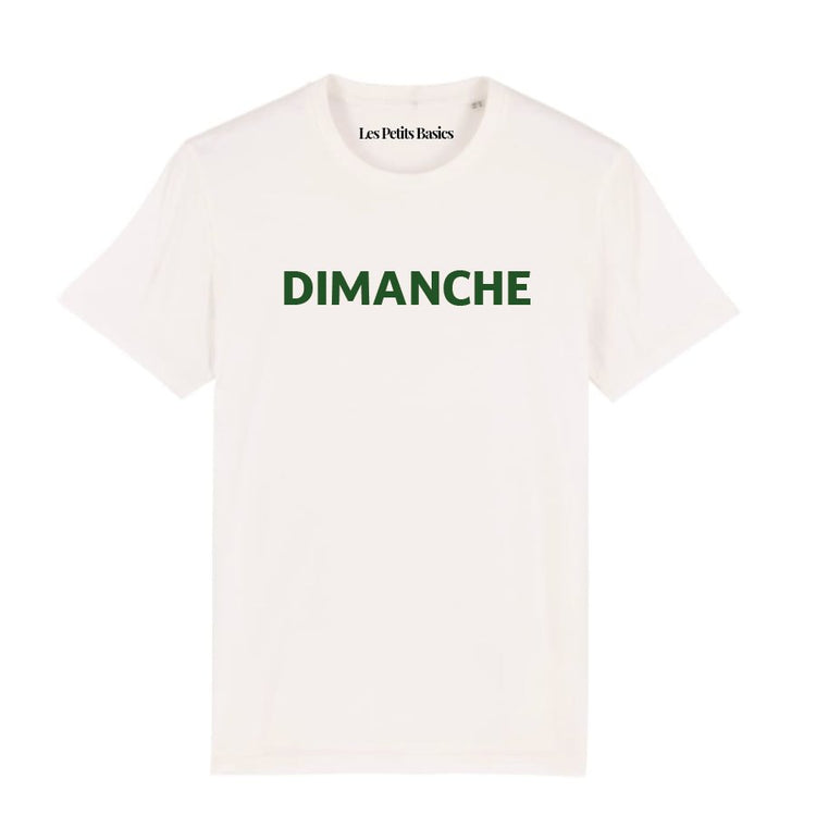 Dimanche. unisex cotton t-shirt [Color options available] - Les Petits Basics