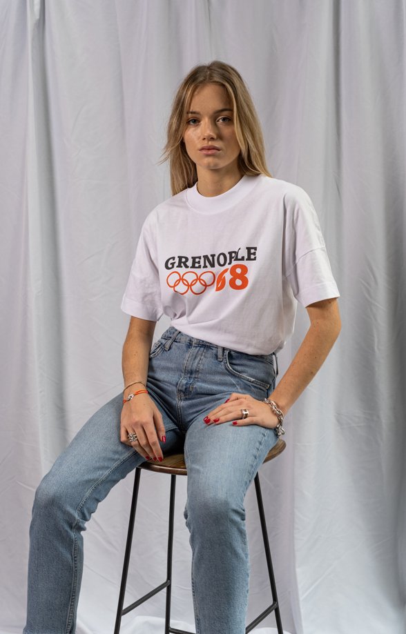 Grenoble 68. oversized unisex cotton t-shirt - Les Petits Basics