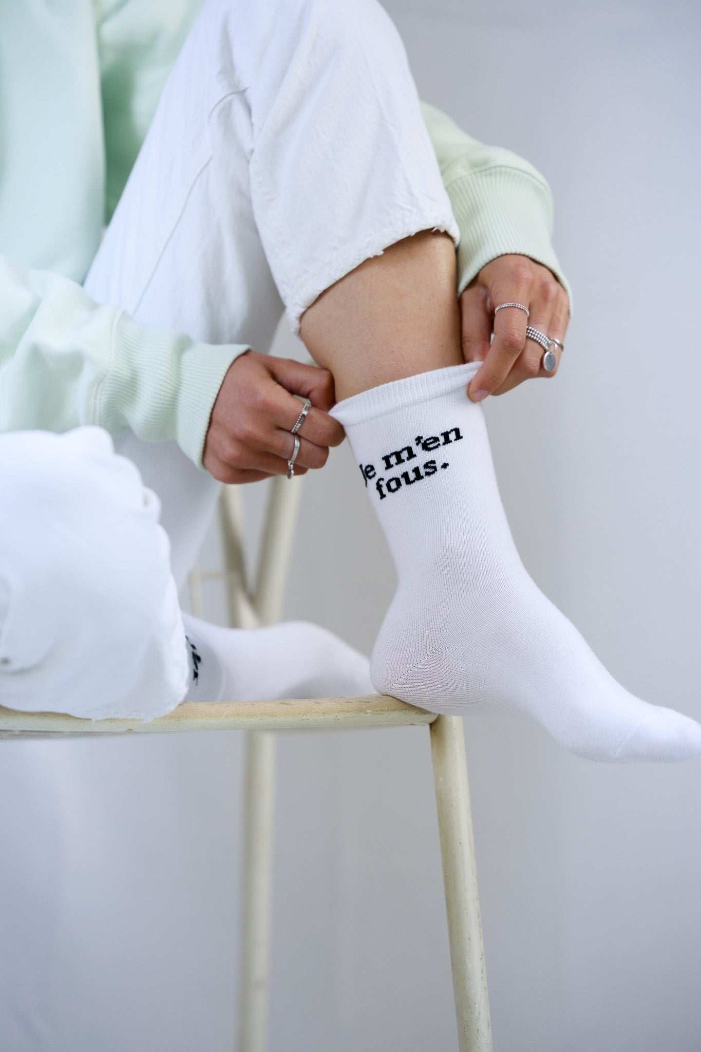 Je m'en fous. socks pack of 3 - Les Petits Basics