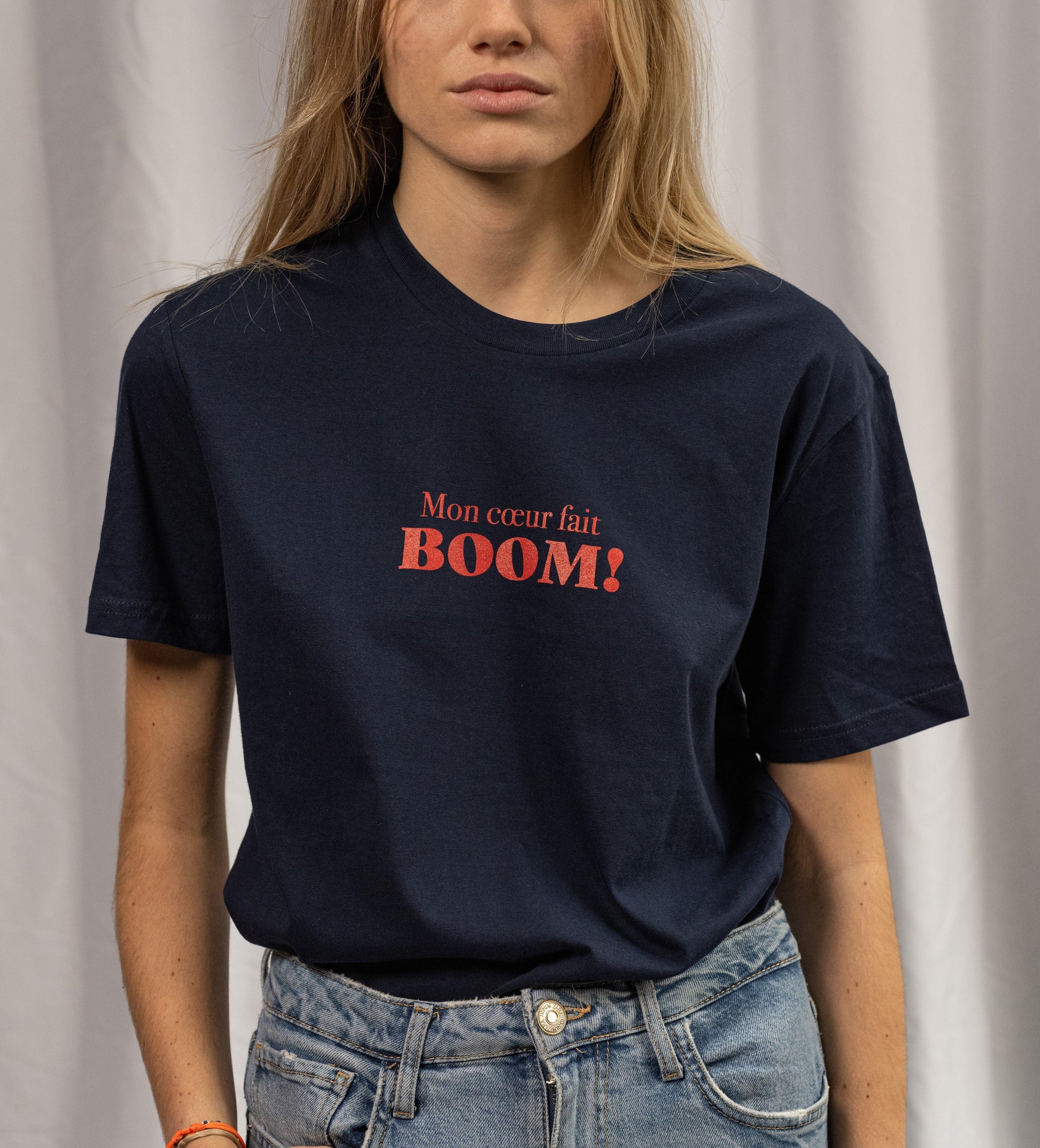 Kids cotton t-shirt Mon coeur. - Les Petits Basics