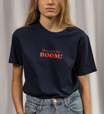 Kids cotton t-shirt Mon coeur. - Les Petits Basics
