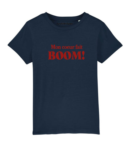 Kids cotton t-shirt Mon coeur. - Les Petits Basics