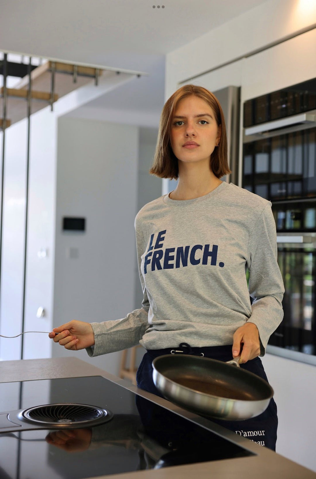 Le French. printed cotton long sleeve t-shirt - Les Petits Basics