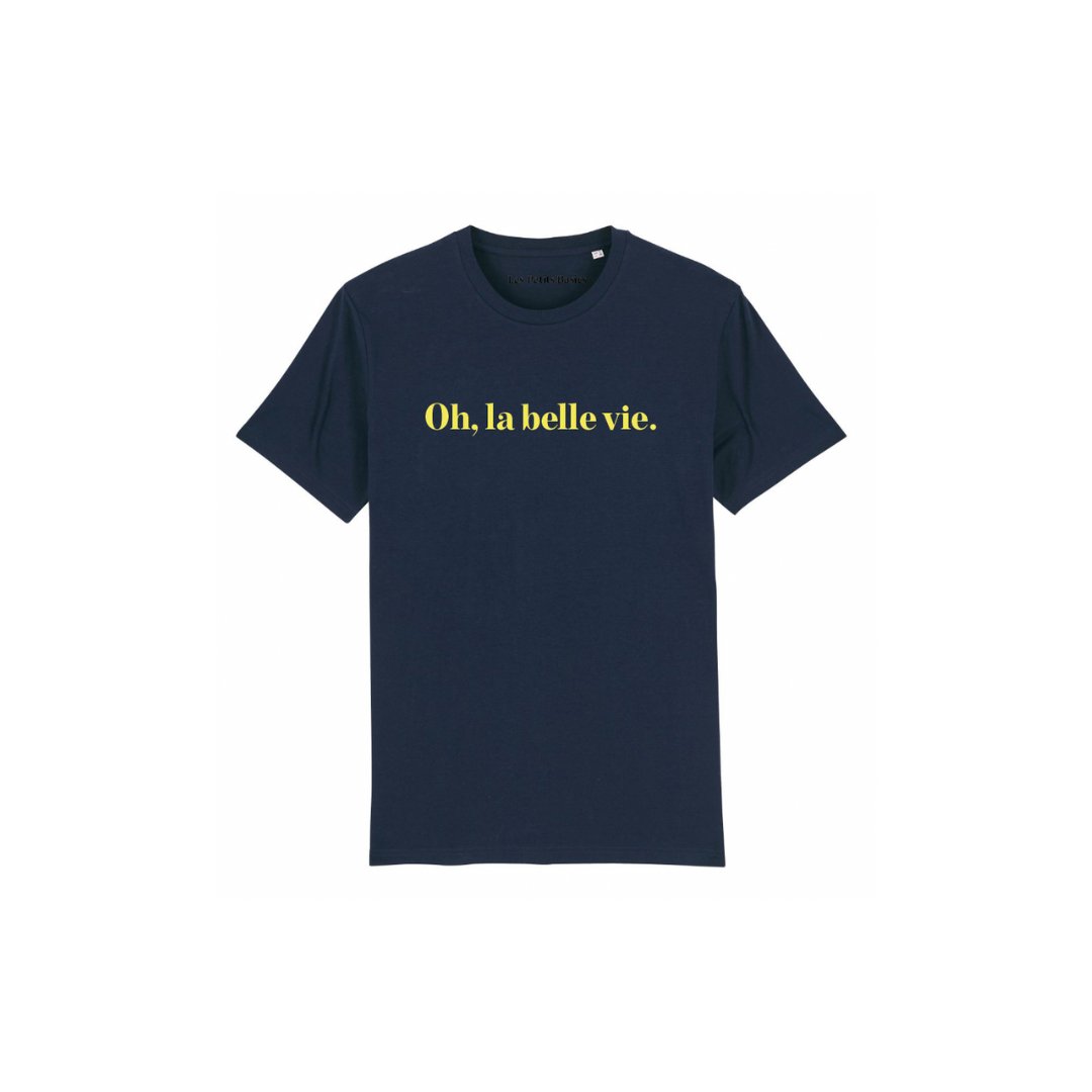 Oh la belle vie. printed cotton t-shirt - Les Petits Basics