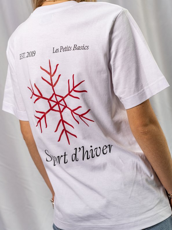 Sport d'hiver. heavy cotton unisex t-shirt - Les Petits Basics